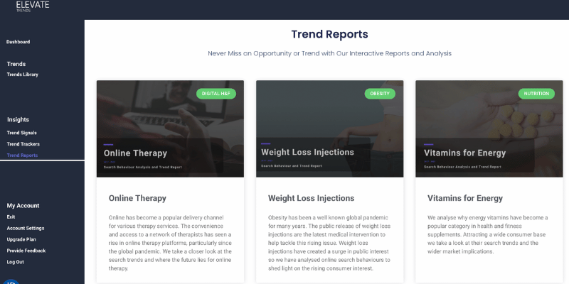 Elevate Trends Reports